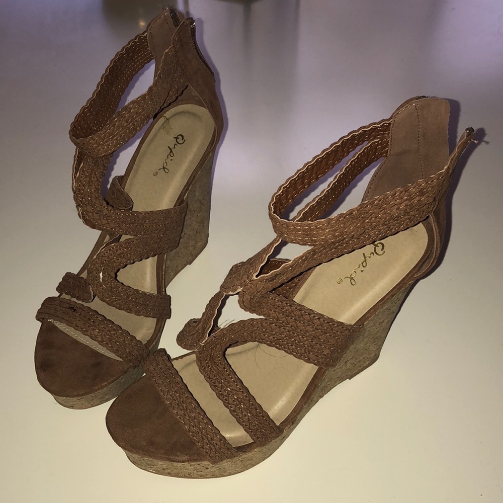 Tan wedges